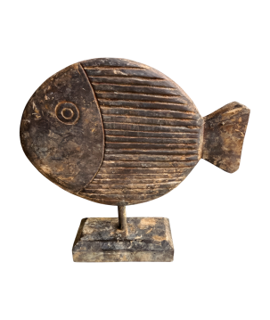 Fish antiek L 30x35cm(5909)