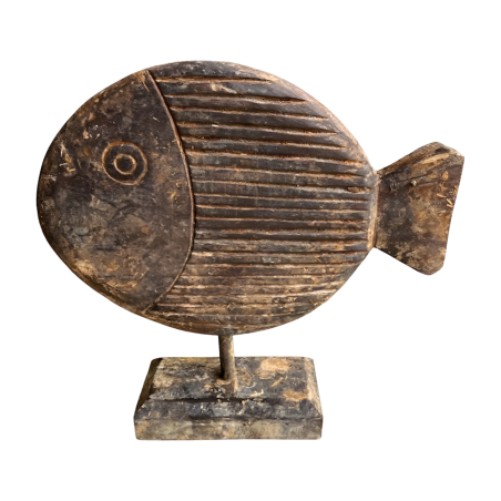 Fish antiek L 30x35cm(5909)