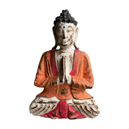 Buddha sitting colour 30cm(80570)