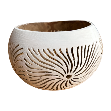 Coco candleholer stripe (3236)