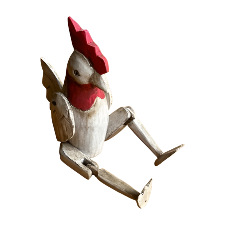 Chicken golek S white antiek