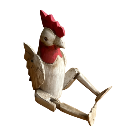 Chicken golek S white antiek