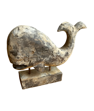 Whale on stand antik (3935)