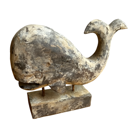 Whale on stand antik (3935)