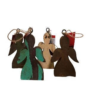 Wooden angel hanger 8x12cm(5549)