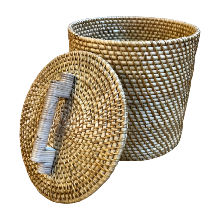 Storage pot rattan L (80066)