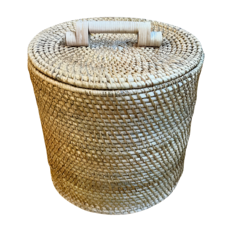 Storage pot rattan L (80066)