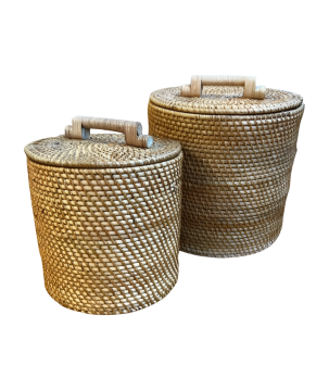 Storage pot rattan S (80067)