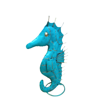 Seahorse iron blue H48cm (7265)