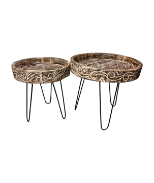 Round table carv. D60 L (80499)