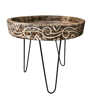 Round table carv. D60 L (80499)