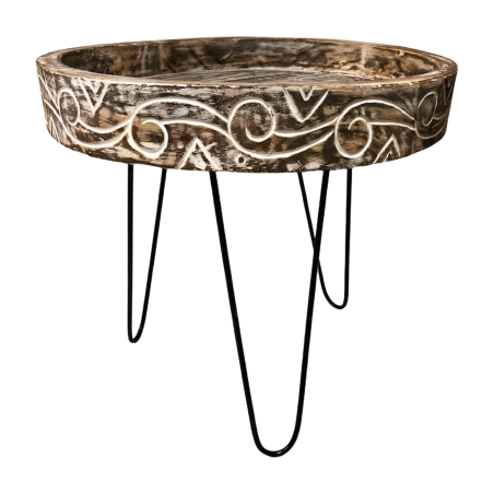 Round table carv. D60 L (80499)