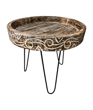 Round table carv. D60 L (80499)