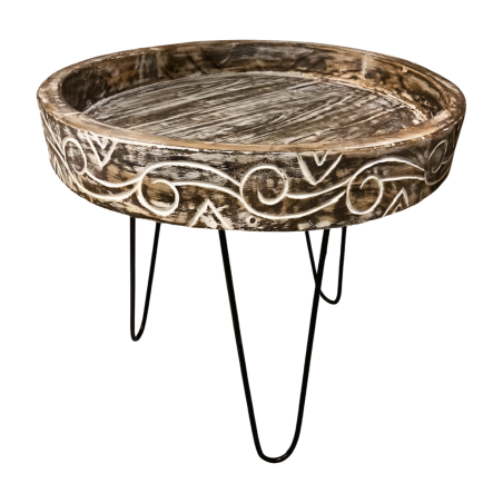 Round table carv. D60 L (80499)