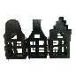 Iron house for candle  ass.13x9x2x6cm(5548)