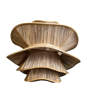 Lamp double rose naturel (80610)