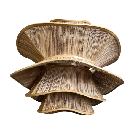 Lamp double rose naturel (80610)