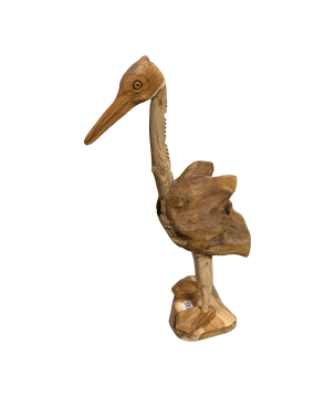 Bird teak H. 65cm(5415)