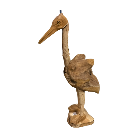 Bird teak H. 65cm(5415)