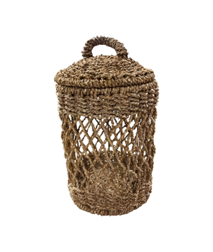 Laundry basket seagrass D30H45cm (80647)
