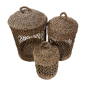 Laundry basket seagrass  D35H55cm(80648)