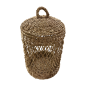 Laundry basket seagrass  D35H55cm(80648)