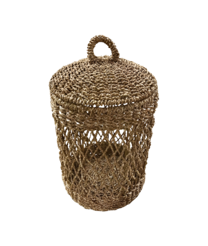 Laundry basket seagrass  D35H55cm(80648)