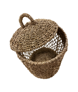 Laundry basket seagrass  D35H55cm(80648)
