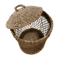 Laundry basket seagrass D30H45cm(80649)