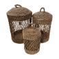 Laundry basket seagrass D30H45cm(80649)