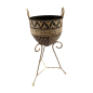 Pot on stand  painted D32H70 (5720)