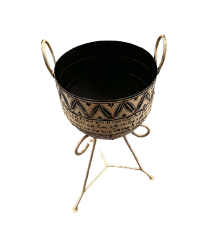 Pot on stand  painted D32H70 (5720)