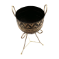 Pot on stand  painted D32H70 (5720)