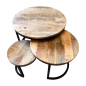Ati coffee table small S/3 (80693)