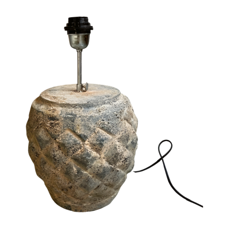 Lamp stand pine D25H25cm(80459)