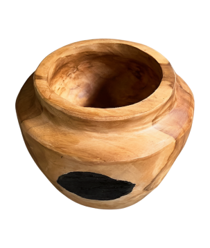 Teak vase S D20H18cm(80468)