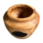 Teak vase S D20H18cm(80468)