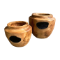 Teak vase S D20H18cm(80468)
