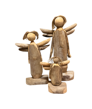 Angel driftwood H28cm(5996)