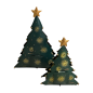 Christmastree triangle green (3993)