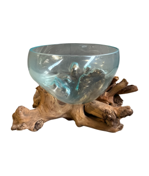 Bowl on wood D40cm(80576)