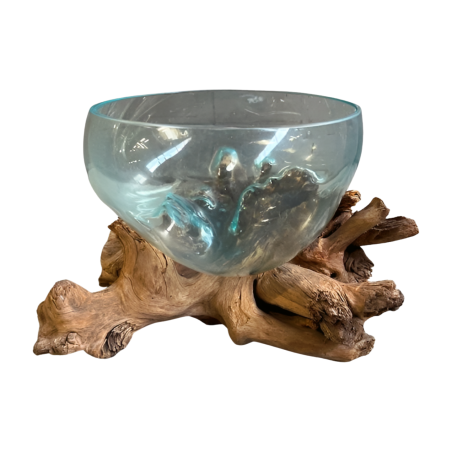 Bowl on wood D40cm(80576)