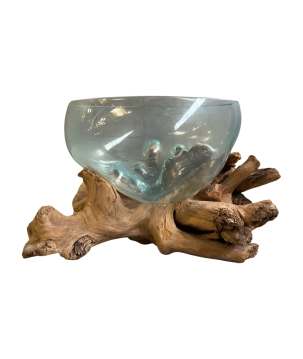 Bowl on wood D40cm(80576)