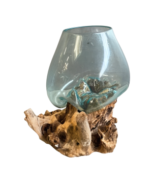 Glas on wood 30cm(80575)