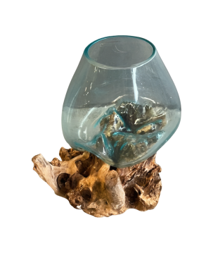 Glas on wood 30cm(80575)