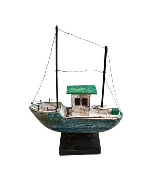 Boat rustic 30x8H40cm(80586)