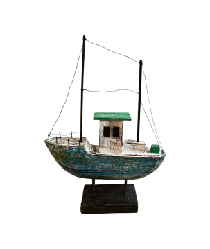 Boat rustic 30x8H40cm(80586)