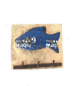 Iron fish hanger 3-h(5661)