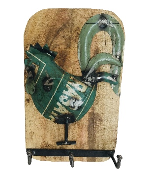 Iron rooster hanger 3-h(5660)