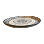 Round tray painted D50cm(80777)